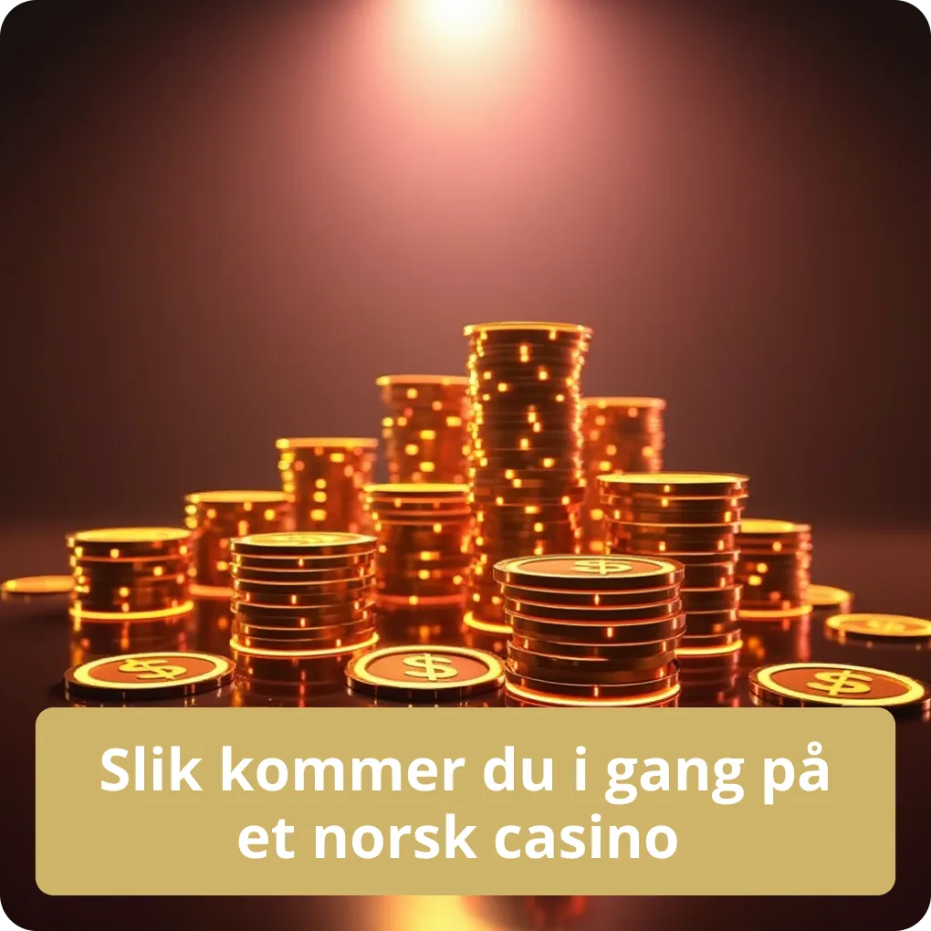 Slik kommer du i gang på et norsk casino 