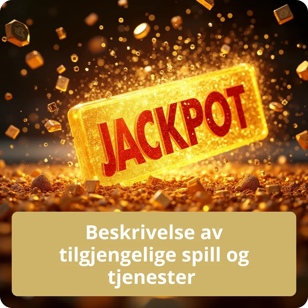 Beskrivelse av tilgjengelige spill og tjenester